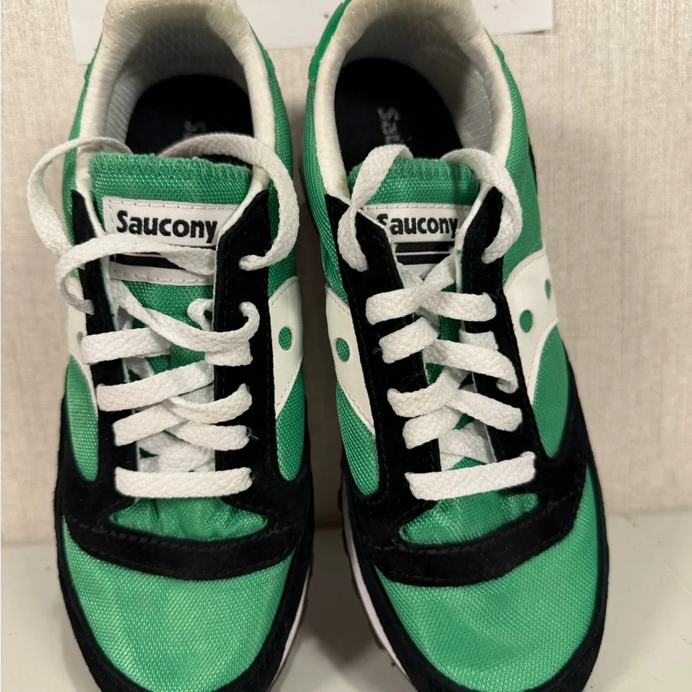 MENS SAUCONY Shoes‎ Size 5.5 Black And Green